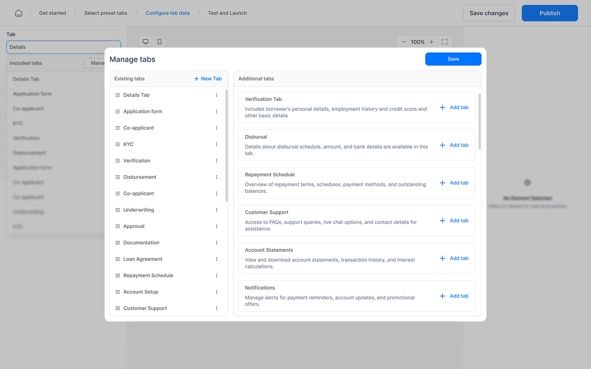 The Builder Canvas Interface